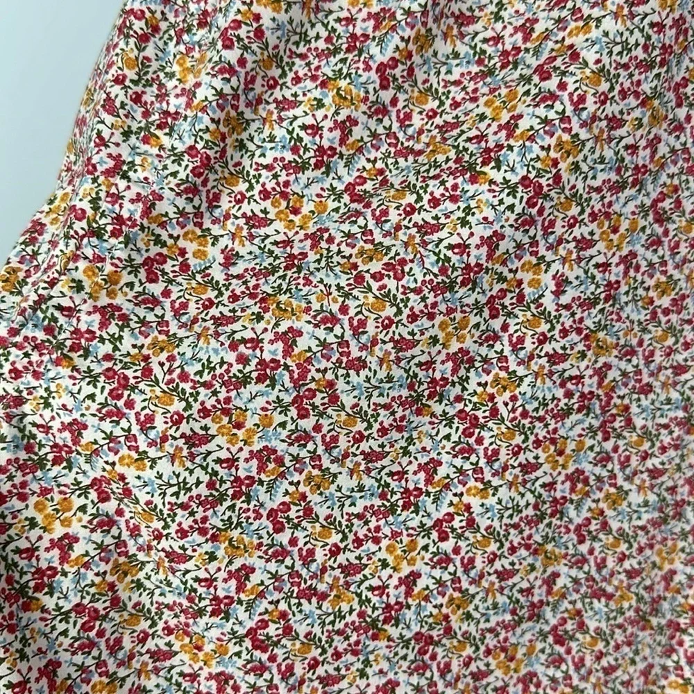 J. Crew Men Ditzy Floral Print Long Sleeve Button Down Lg Shirt Slim Flex Washed